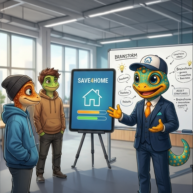 Save4Home Brainstorm mit Finanzino